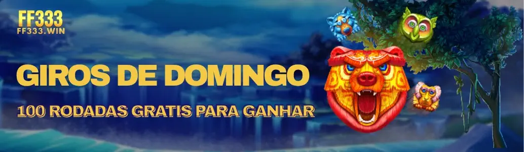 Giros de Domingo: 100 Rodadas Grátis para Ganhar banner