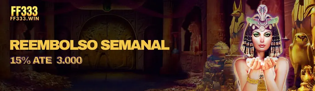 Reembolso Semanal: 15% até 3.000 banner